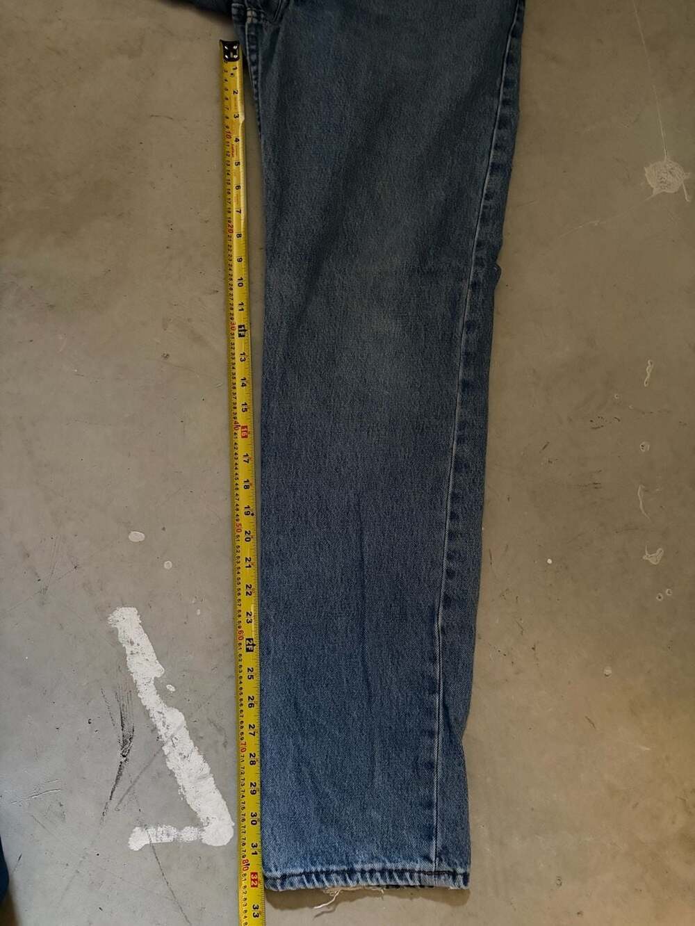 90s Levi's 516 Vintage Light Wash Jeans Blue Denim - Picture 10 of 10